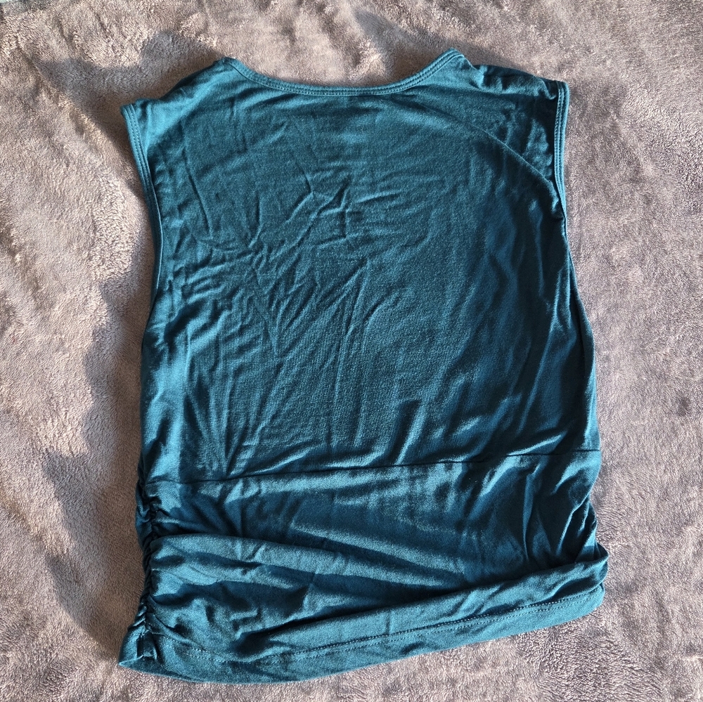 Turquoise Offset Cider Tank - Classy - Large